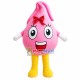 Strawberry Ice Cream Ball Mascot Costume Strawberry Ice Cream Ball Mascot Costume