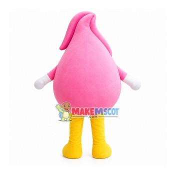 Strawberry Ice Cream Ball Mascot Costume Strawberry Ice Cream Ball Mascot Costume