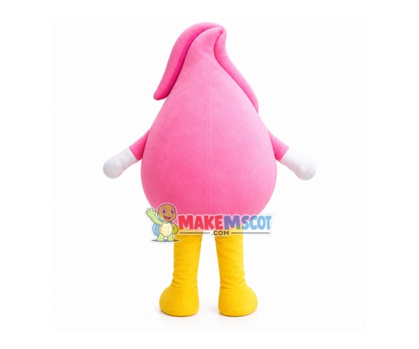Strawberry Ice Cream Ball Mascot Costume Strawberry Ice Cream Ball Mascot Costume