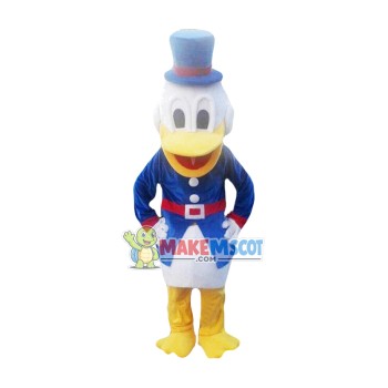Donald Duck In Tunic Uniform Mascot Costume