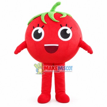 Ripe Tomato Mascot Cartoon Costume Ripe Tomato Mascot Cartoon Costume