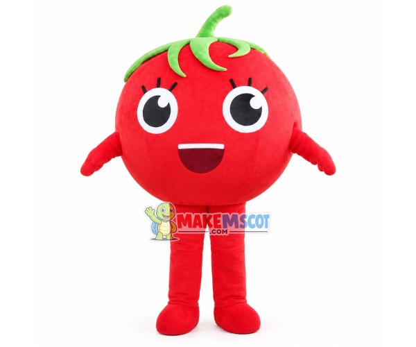 Ripe Tomato Mascot Cartoon Costume Ripe Tomato Mascot Cartoon Costume
