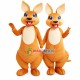 Pair Of Love Kangaroo Couple Mascot Costume Pair Of Love Kangaroo Couple Mascot Costume