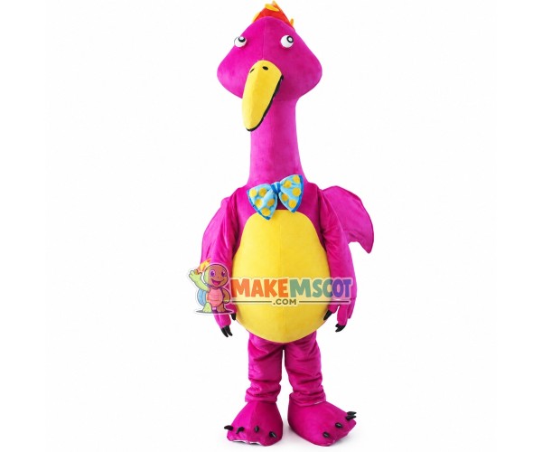 Dainty Purple Ostrich Mascot Costume Dainty Purple Ostrich Mascot Costume