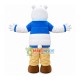 Polar Bear Wearing Down Jacket Mascot Costume Polar Bear Wearing Down Jacket Mascot Costume