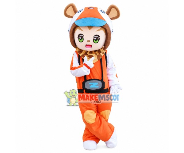 Himalayan Ski Mouse Mascot Costume Himalayan Ski Mouse Mascot Costume