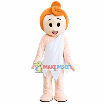 Pure Blond Angel Mascot Costume Pure Blond Angel Mascot Costume