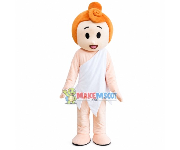 Pure Blond Angel Mascot Costume Pure Blond Angel Mascot Costume