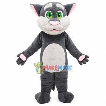 Speaking Tom Cat Mascot Cartoon Costume Speaking Tom Cat Mascot Cartoon Costume