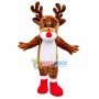 Christmas Elk With Red Nose Mascot Costume