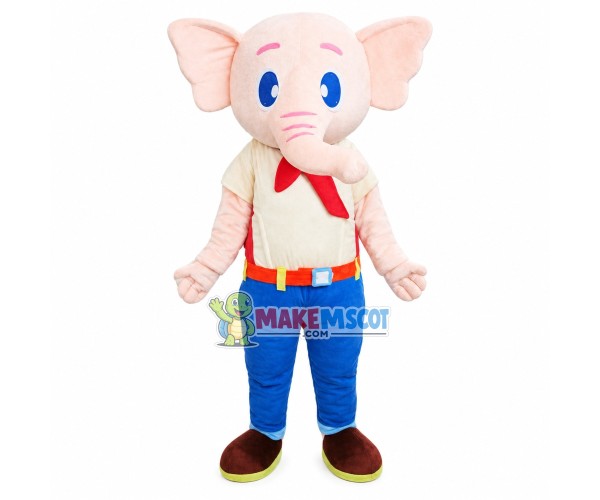 Elephant In The Blue Pants Mascot Costume