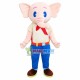 Elephant In The Blue Pants Mascot Costume Elephant In The Blue Pants Mascot Costume