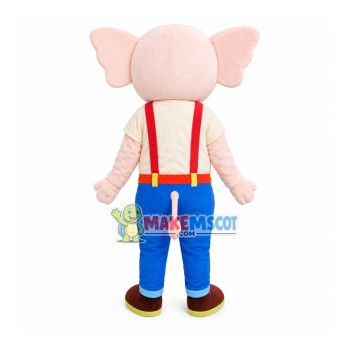 Elephant In The Blue Pants Mascot Costume Elephant In The Blue Pants Mascot Costume