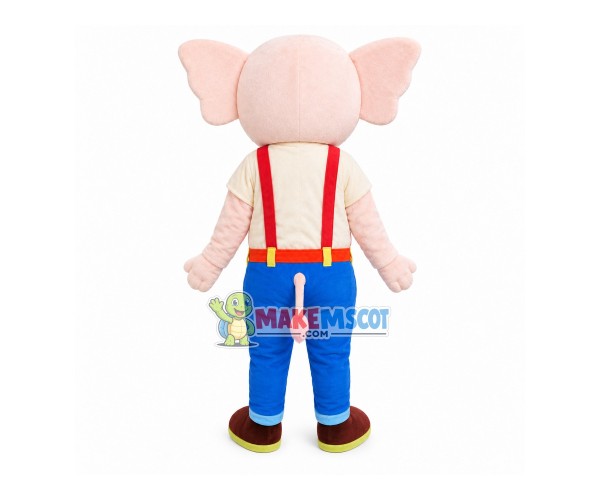 Elephant In The Blue Pants Mascot Costume Elephant In The Blue Pants Mascot Costume