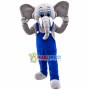 Amiable Elephant With Blue Eyes Mascot Costume