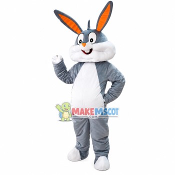 Big Face Bugs Bunny Mascot Costume