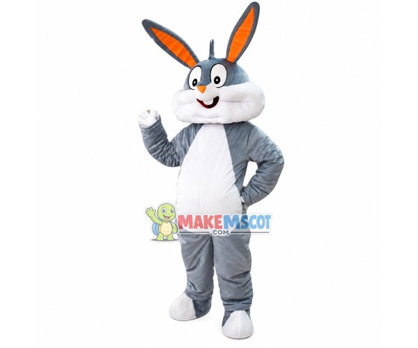 Big Face Bugs Bunny Mascot Costume Big Face Bugs Bunny Mascot Costume