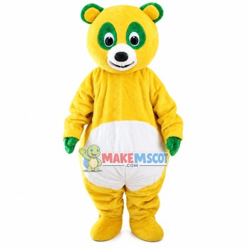 Bright Shiny Yellow Bear Mascot Costume Bright Shiny Yellow Bear Mascot Costume