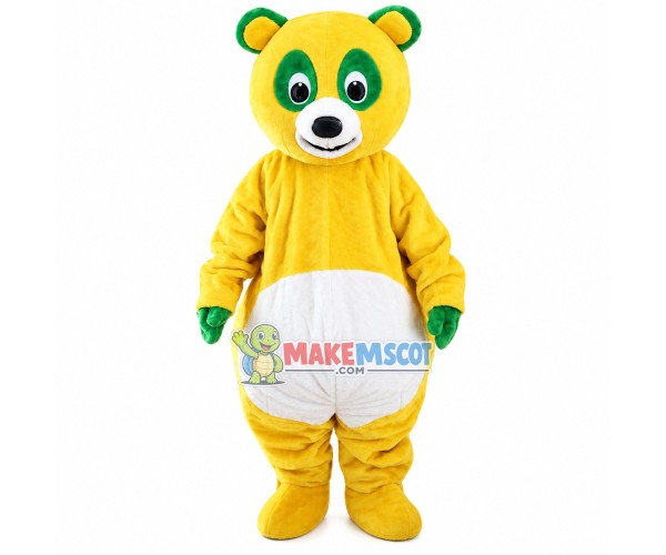 Bright Shiny Yellow Bear Mascot Costume Bright Shiny Yellow Bear Mascot Costume