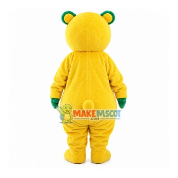 Bright Shiny Yellow Bear Mascot Costume Bright Shiny Yellow Bear Mascot Costume
