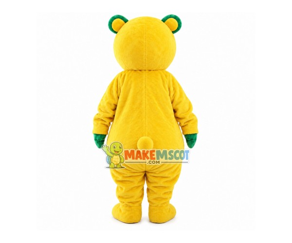 Bright Shiny Yellow Bear Mascot Costume Bright Shiny Yellow Bear Mascot Costume