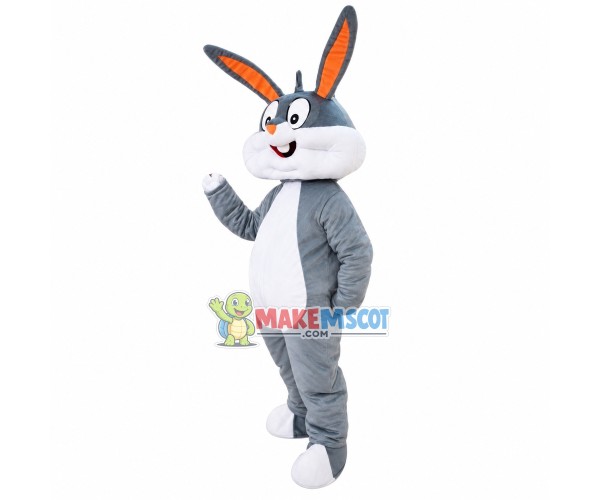 Big Face Bugs Bunny Mascot Costume Big Face Bugs Bunny Mascot Costume
