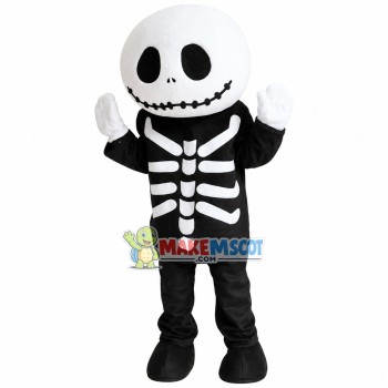 Halloween Skeleton Man Mascot Costume Halloween Skeleton Man Mascot Costume