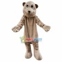 Joyful Brown Beaver Mascot Costume