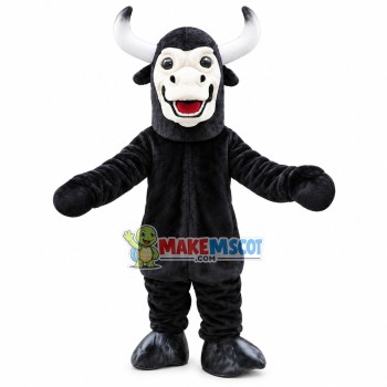 Black Power Bull Mascot Costume