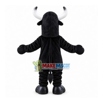 Black Power Bull Mascot Costume Black Power Bull Mascot Costume