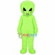 Spoofed Green Alien Mascot Costume