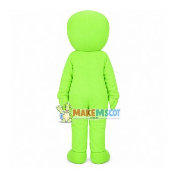 Spoofed Green Alien Mascot Costume Spoofed Green Alien Mascot Costume
