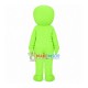Spoofed Green Alien Mascot Costume