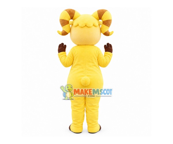 Blessing Goat With Bellyband Mascot Costume Blessing Goat With Bellyband Mascot Costume