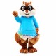 Smart Chipmunk Simon Mascot CartoonCostume Smart Chipmunk Simon Mascot CartoonCostume