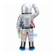 Astronaut In Silver Space Suit Mascot Costume