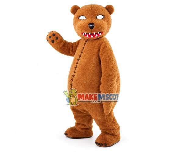 Stitched Violent Bear Mascot Plush Costume Stitched Violent Bear Mascot Plush Costume