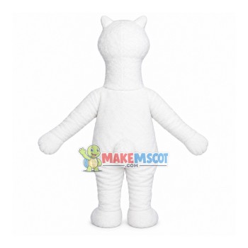 Funny Squinting Alpaca Mascot Costume Funny Squinting Alpaca Mascot Costume