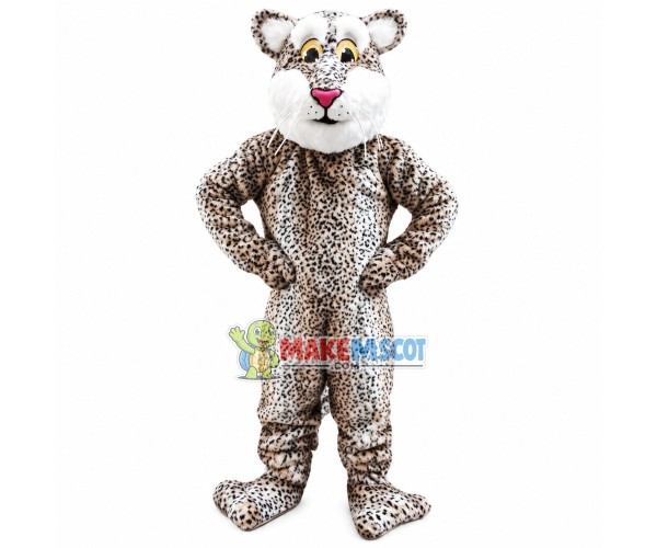 Casual Hale Leopard Mascot Costume Casual Hale Leopard Mascot Costume