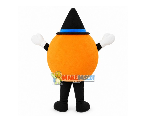 Halloween Wizard Pumpkin Mascot Costume Halloween Wizard Pumpkin Mascot Costume