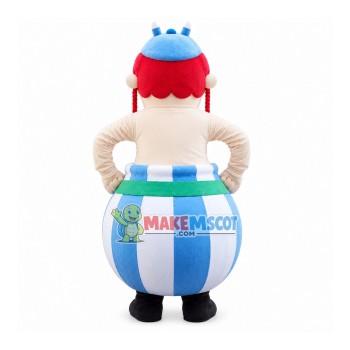 Interesting Barrel Uncle Mascot Costume Interesting Barrel Uncle Mascot Costume