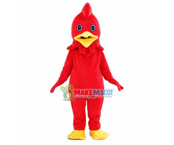 Lively Red Bird Mascot Adult Costume Lively Red Bird Mascot Adult Costume