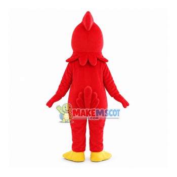 Lively Red Bird Mascot Adult Costume Lively Red Bird Mascot Adult Costume