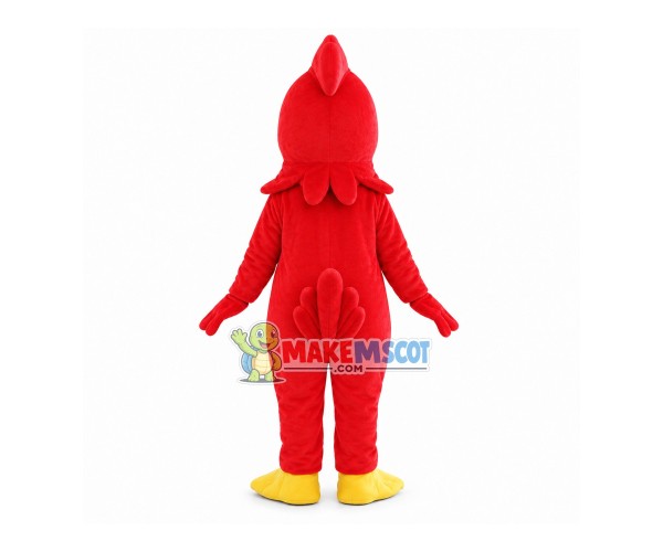 Lively Red Bird Mascot Adult Costume Lively Red Bird Mascot Adult Costume