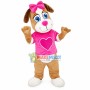 Lovely Pink Love Dog Mascot Costume