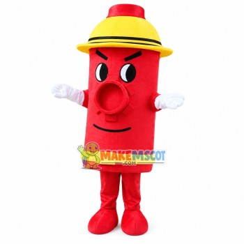 Prepared Red Fire Hydrant Mascot Costume Prepared Red Fire Hydrant Mascot Costume