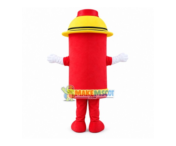 Prepared Red Fire Hydrant Mascot Costume Prepared Red Fire Hydrant Mascot Costume