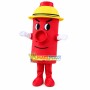 Prepared Red Fire Hydrant Mascot Costume