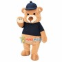 Lovable Bear With Tight Shirt Mascot Costume