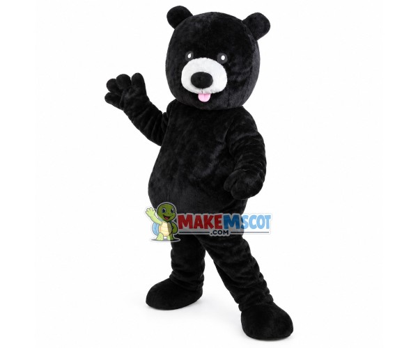 Roguish Black Bear Mascot Costume Roguish Black Bear Mascot Costume